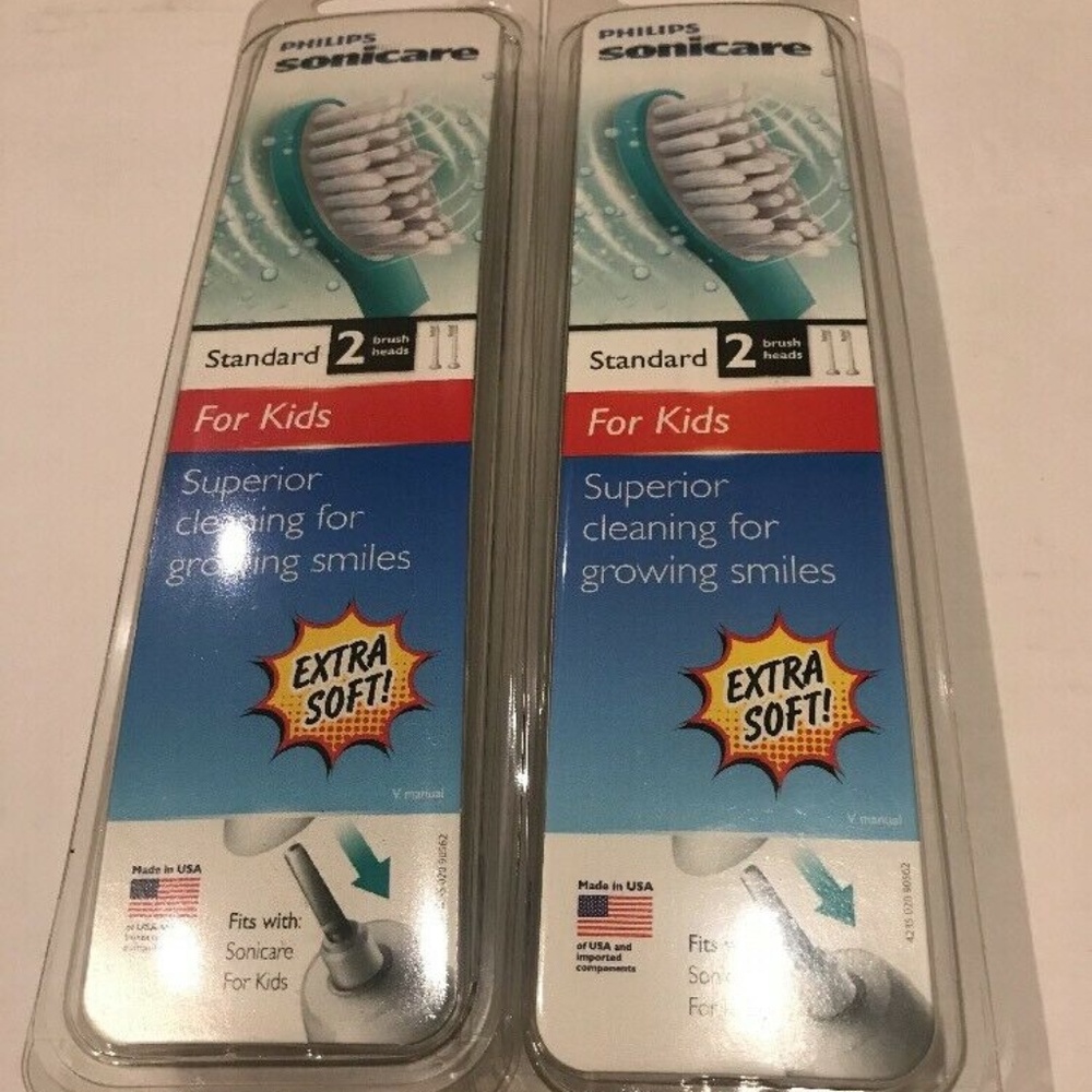 4 Sonicare for kids replacement brush heads